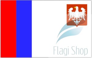 Flaga miasta PIOTRKÓW TRYBUNALSKI - na zamówienie 150x90