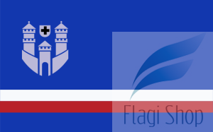 Flaga miasta BYTÓW - na zamówienie 150x90 Bytowa   