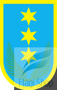 Flaga miasta CZARNA WODA - na zamówienie 110x70 Czarnej Wody