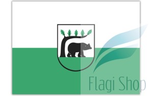 Flaga miasta KOŚCIERZYNA - na zamówienie 110x70 Kościerzyny   