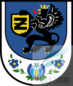 Flaga miasta ŻUKOWO - na zamówienie 150x90 Żukowa   