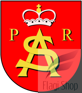 Flaga miasta AUGUSTÓW - na zamówienie 150x90