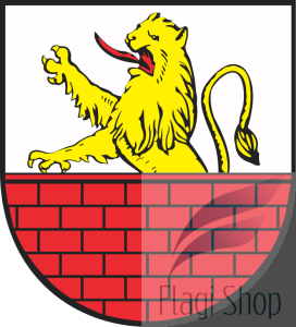 Flaga miasta Działoszyce - na zamówienie 110x70 Działoszyc   