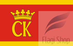 Flaga miasta Kielce - na zamówienie 110x70 Kielc   