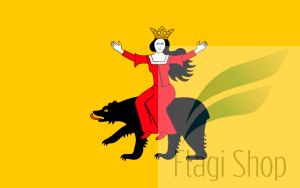 Flaga miasta Ożarów - na zamówienie 110x70 Ożarowa   