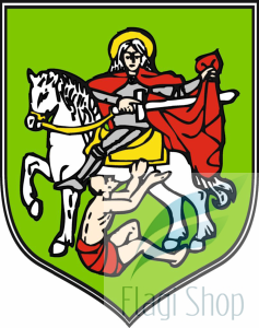 Flaga miasta Pacanów - na zamówienie 110x70 Pacanowa   