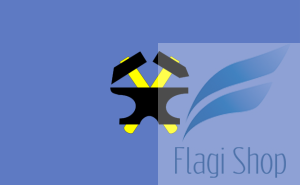 Flaga miasta Starachowice - na zamówienie 110x70 Starachowic   