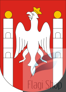 Flaga miasta Szydłów - na zamówienie 150x90 Szydłowa   