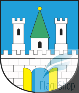 Flaga miasta NOWOGRÓD - na zamówienie 150x90