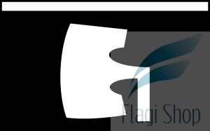 Flaga miasta Bartoszyce - na zamówienie 110x70 Bartoszyc   