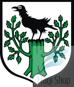 Flaga miasta Gozdnica - na zamówienie 150x90 Gozdnicy