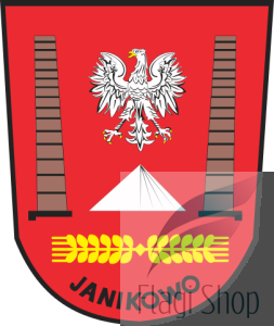 Flaga miasta Janikowo - na zamówienie 110x70 miasta  Janikowa