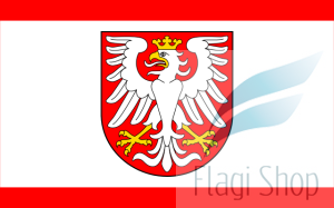 Flaga miasta Kcynia - na zamówienie 110x70 miasta  Kcyni