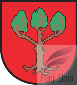 Flaga miasta Lubraniec - na zamówienie 110x70 Lubrańca