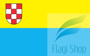 Flaga miasta Działdowo - na zamówienie 110x70 Działdowa   