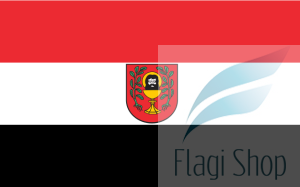 Flaga miasta Łasin - na zamówienie 110x70 Łasina