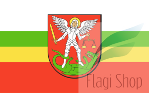 Flaga miasta Biała Podlaska - na zamówienie 110x70 Białej podlaskiej