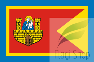 Flaga miasta Frombork - na zamówienie 110x70 Fromborka   