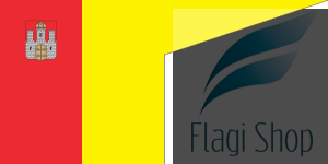 Flaga miasta Włocławek - na zamówienie 150x90 Włocławka