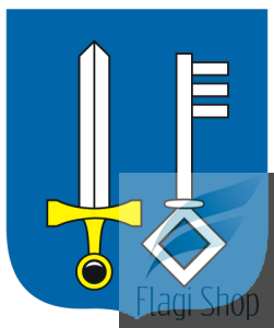 Flaga miasta Brzostek - na zamówienie 110x70 Brzostka  