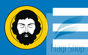 Flaga miasta Brzozów - na zamówienie 110x70 Brzozowa