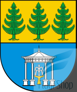 Flaga miasta Iwonicz-Zdrój - na zamówienie 110x70  Iwonicza-Zdroju