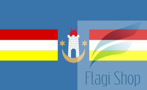 Flaga miasta Kazimierz Dolny - na zamówienie 150x90 Kazimierza Dolnego