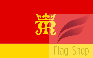 Flaga miasta Jasło - na zamówienie 110x70 Jasła