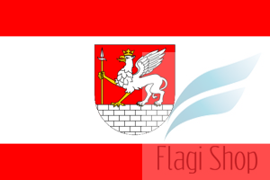 Flaga miasta Lubycza Królewska - na zamówienie 110x70 Lubyczy Królewskiej