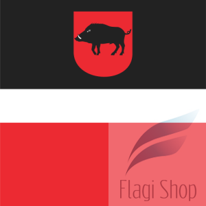 Flaga miasta Łęczna - na zamówienie 150x90 Łęcznej