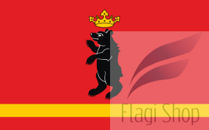 Flaga miasta Łuków - na zamówienie 150x90 Łukowa