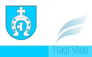 Flaga miasta Międzyrzec Podlaski - na zamówienie 150x90 Międzrzecza Podlaskiego