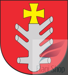 Flaga miasta Ostrów Lubelski - na zamówienie 150x90 Ostrowa Lubelskiego