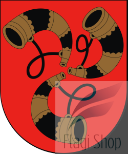 Flaga miasta Piaski - na zamówienie 150x90 Piasków