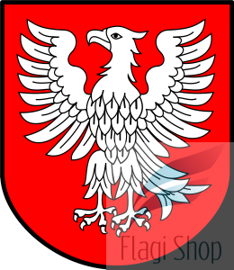 Flaga miasta Tyszowce - na zamówienie 110x70 Tyszowic