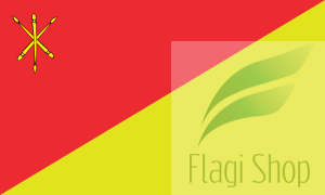 Flaga miasta Zamość - na zamówienie 150x90 Zamościa