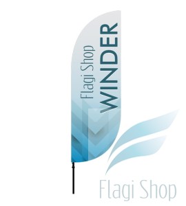 Winder maszt ALU 320 cm beach flaga reklamowa 80x250 cm