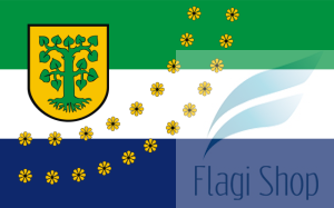 Flaga miasta Borne Sulinowo - na zamówienie 150x90 Bornego Sulinowa