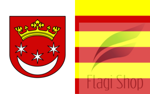 Flaga miasta Człopa - na zamówienie 150x90 Człopy   