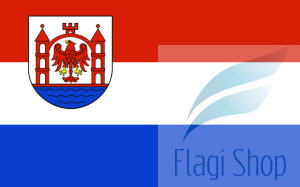 Flaga miasta Drawsko Pomorskie - na zamówienie 150x90 Drawska Pomorskiego