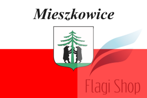 Flaga miasta Mieszkowice - na zamówienie 150x90 Mieszkowic
