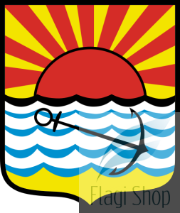 Flaga miasta Międzyzdroje - na zamówienie 150x90 Międzyzdrojów   