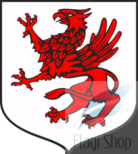 Flaga miasta Płoty - na zamówienie 150x90 Płotów   