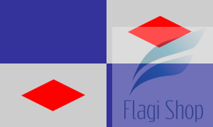 Flaga miasta Połczyn-Zdrój - na zamówienie 150x90 Połczyna-Zdroju