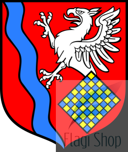 Flaga miasta Sławno - na zamówienie 150x90 Sławna   