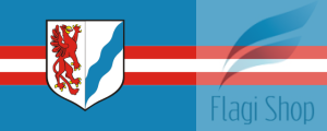 Flaga miasta Stargard - na zamówienie 150x90 Stargardu