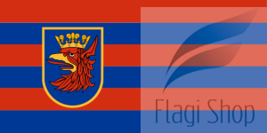 Flaga miasta Szczecin - na zamówienie 150x90 Szczecina   