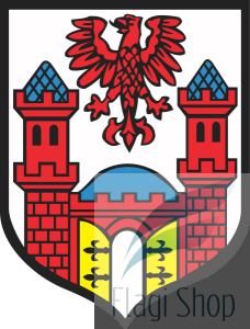 Flaga miasta Trzcińsko-Zdrój - na zamówienie 110x70 Trzcińska-Zdroju