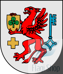 Flaga miasta Trzebiatów - na zamówienie 150x90 Trzebiatowa   