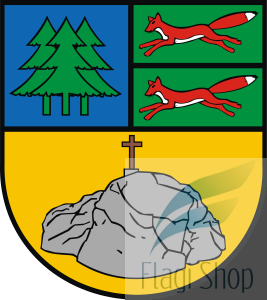 Flaga miasta Tychowo - na zamówienie 110x70 Tychowa   